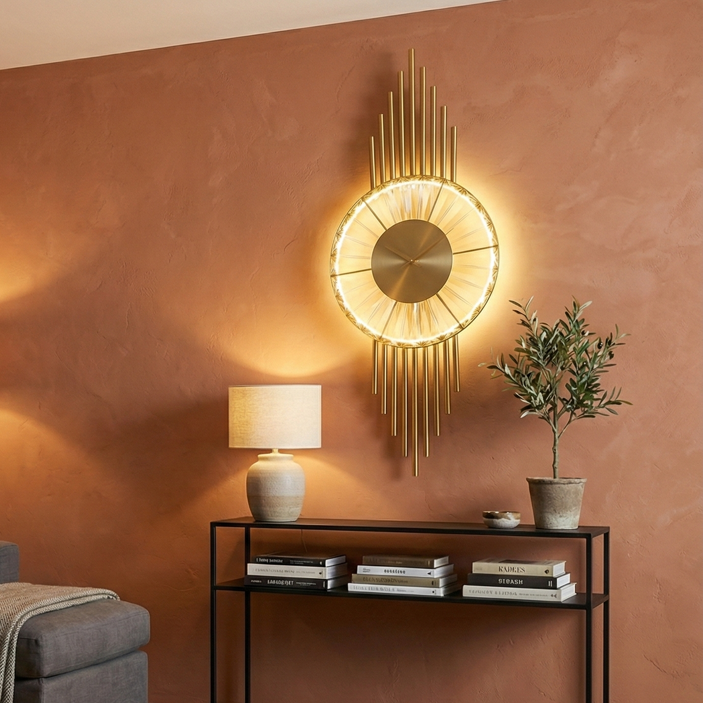 Aplica LED cu Ceas MERIDIAN AURA 65CM