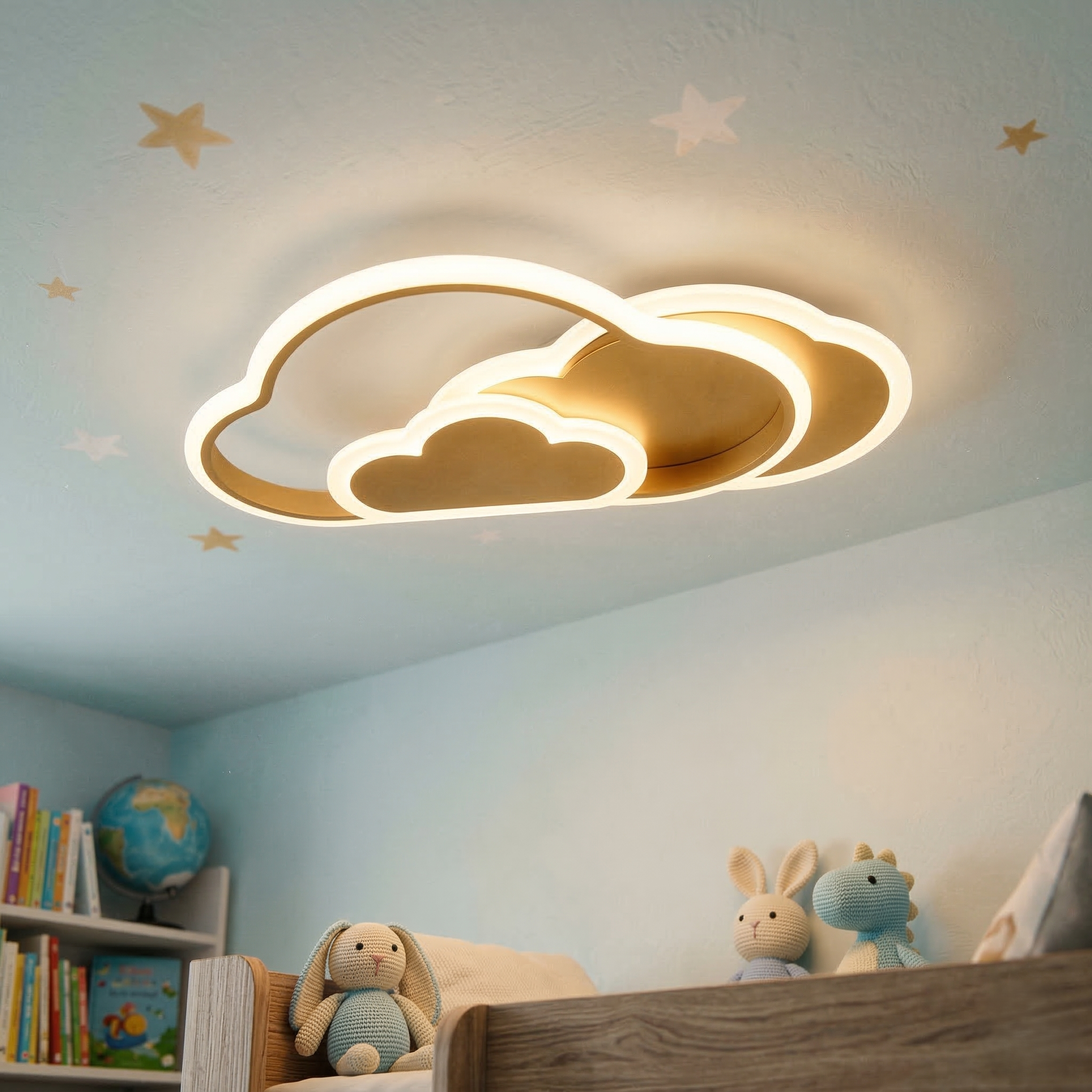 Lustra LED NORISOR Gold Echivalent 400W Telecomanda