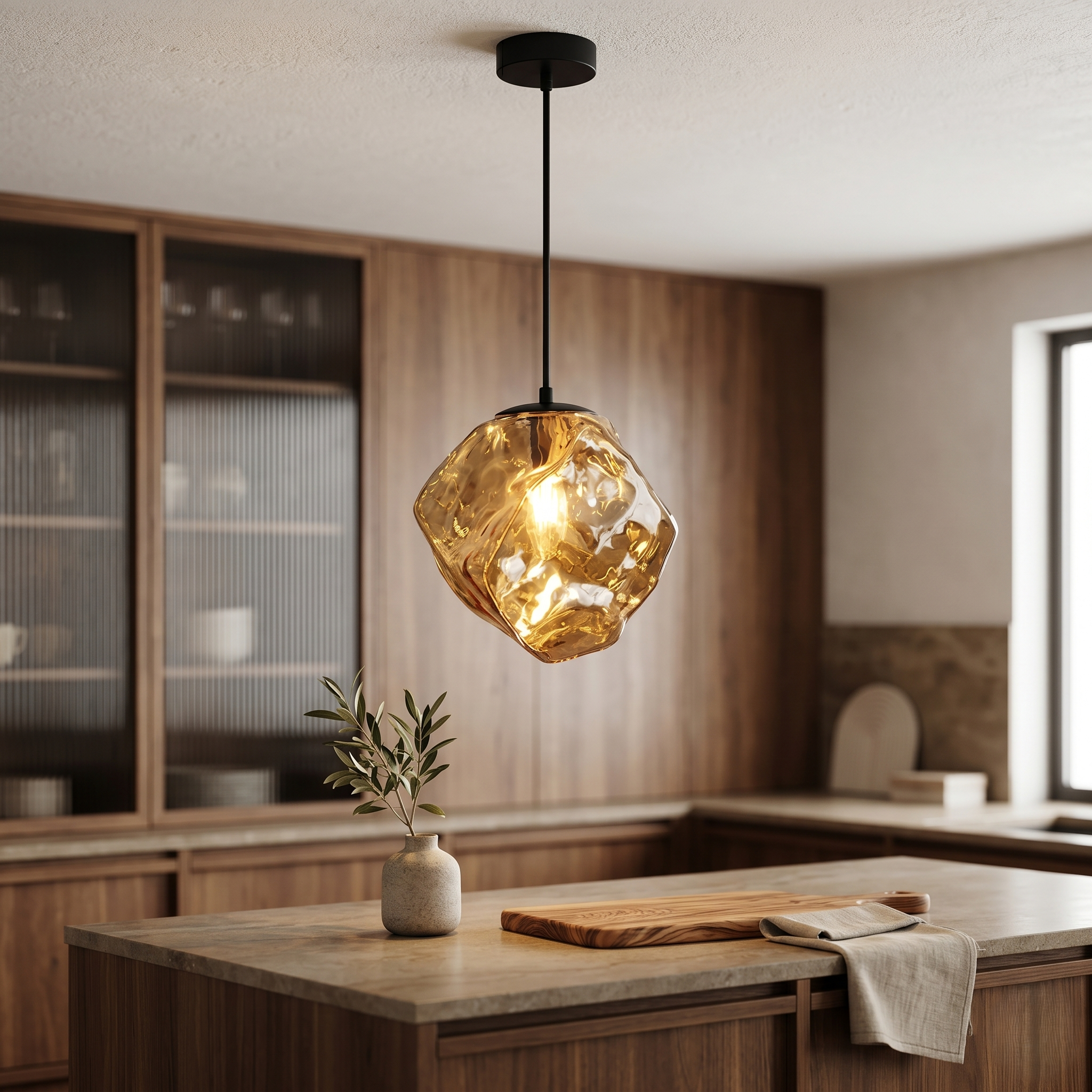 Pendul Luxury Golden ZELERIS 1xE27