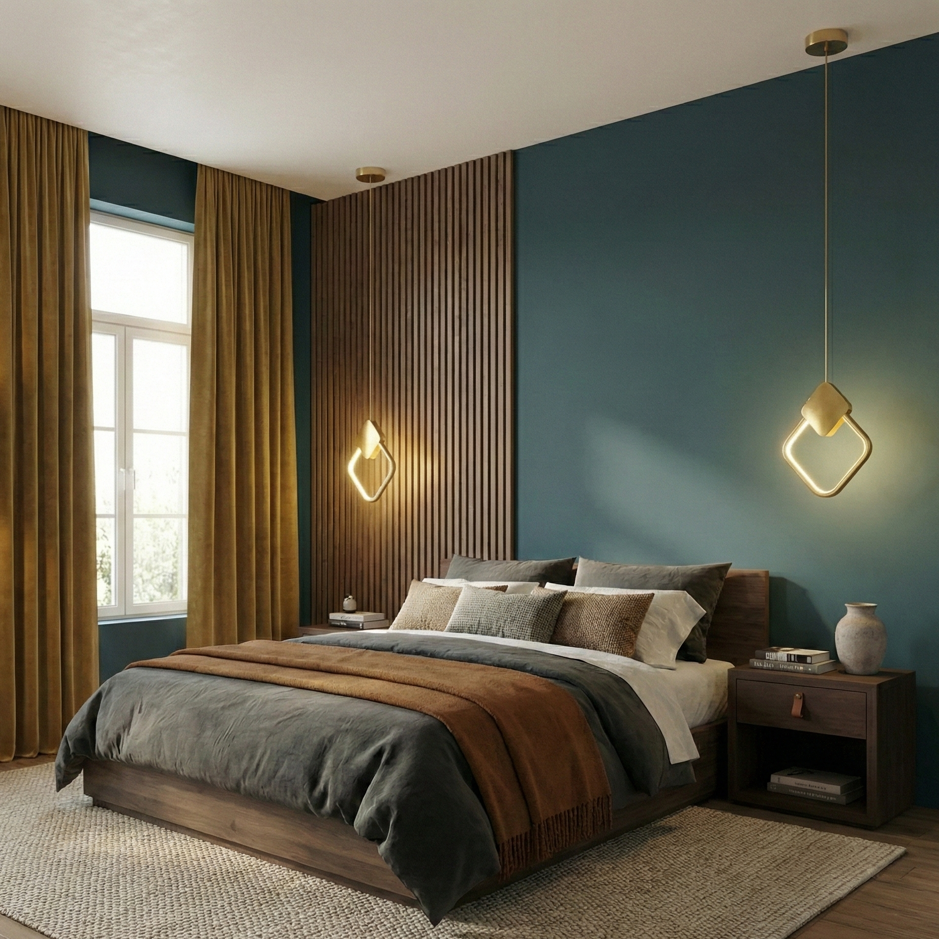 Pendul LED Suspendata Diamond Gold 3 Lumini Echivalent 150W