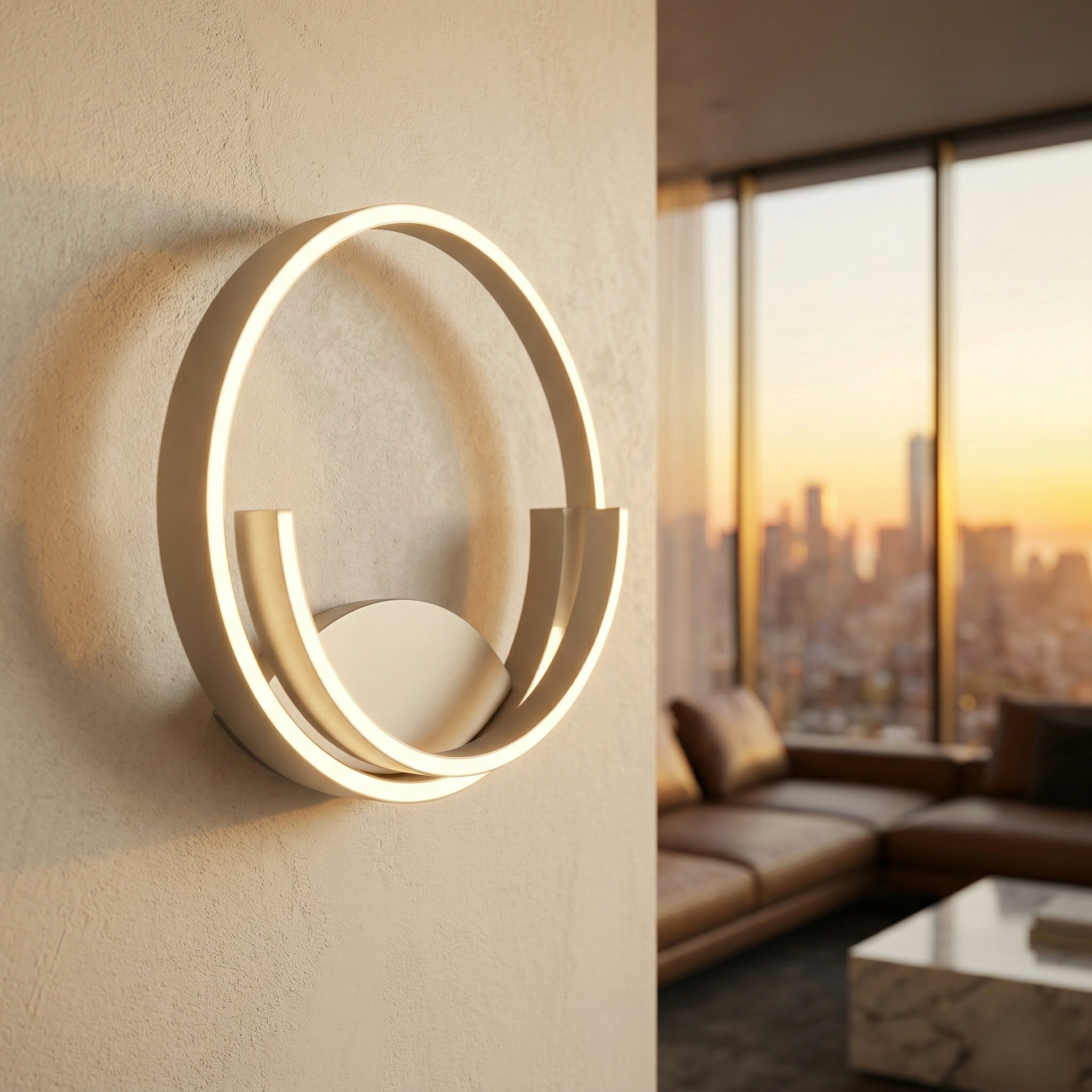 Aplica LED Cinardi Silver 35CM CINQUE Premium