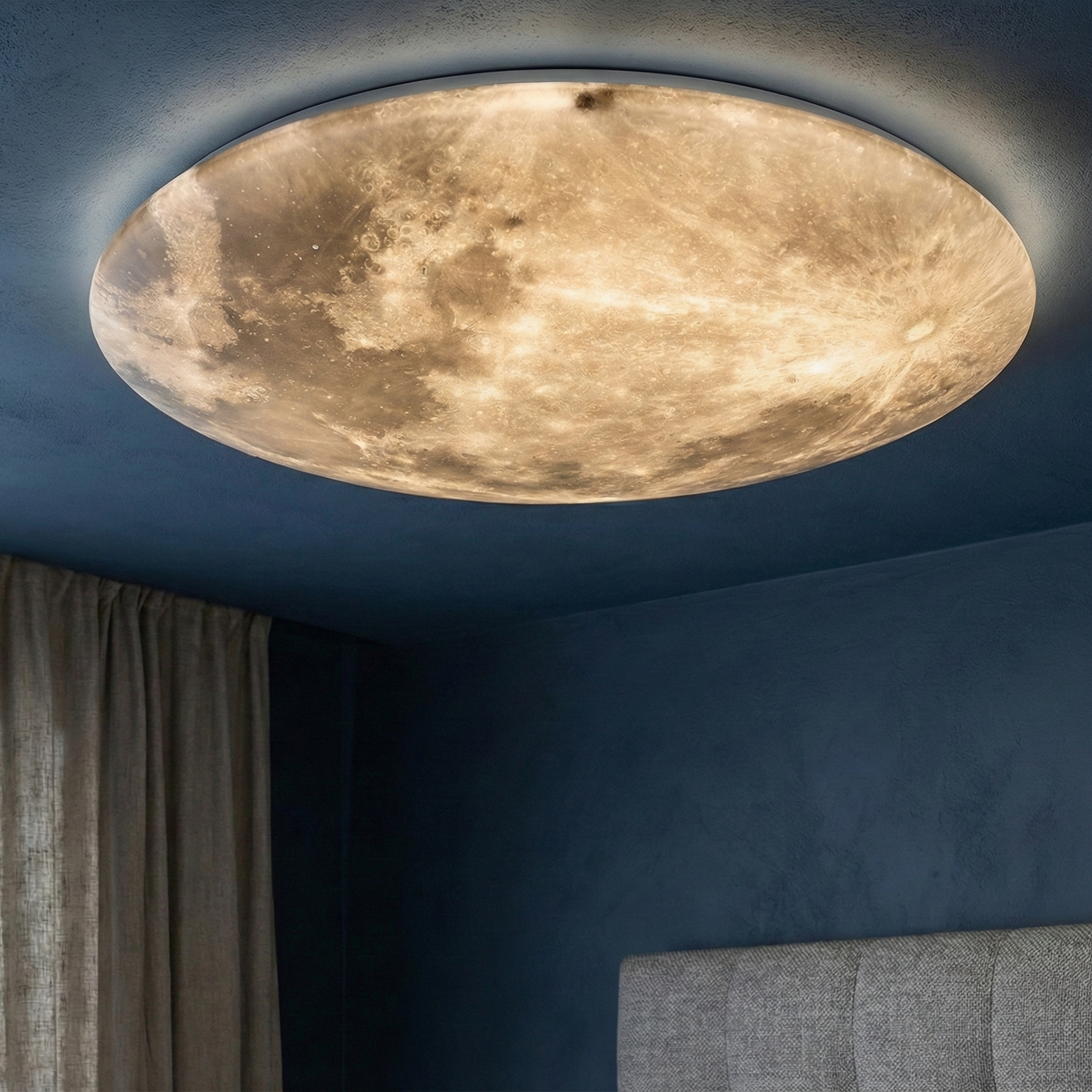 Plafoniera LED PREMIUM LUNAR Delight 60CM Echivalent 400W cu Telecomanda