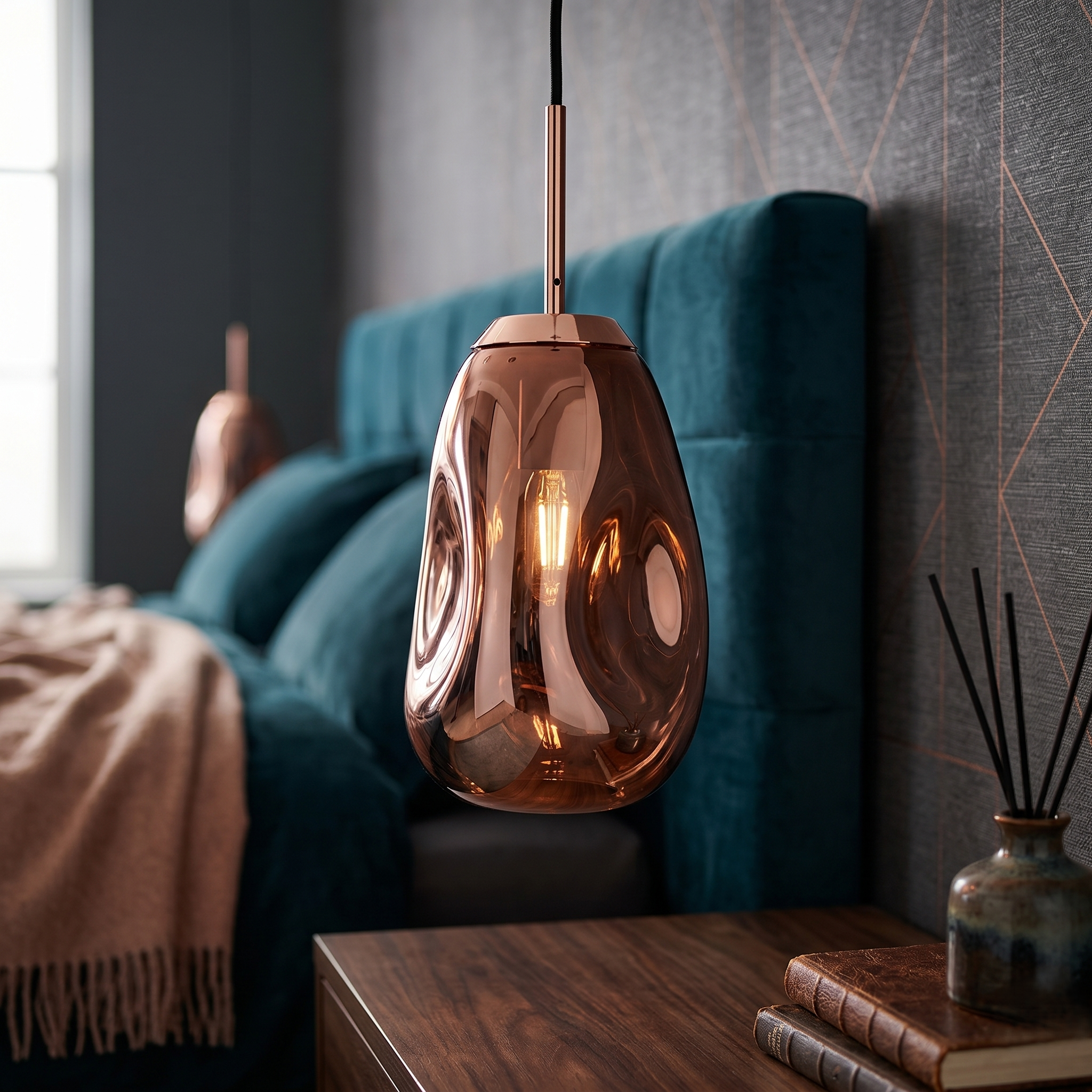 Pendul Luxury Rose Gold CAVO 1xE27