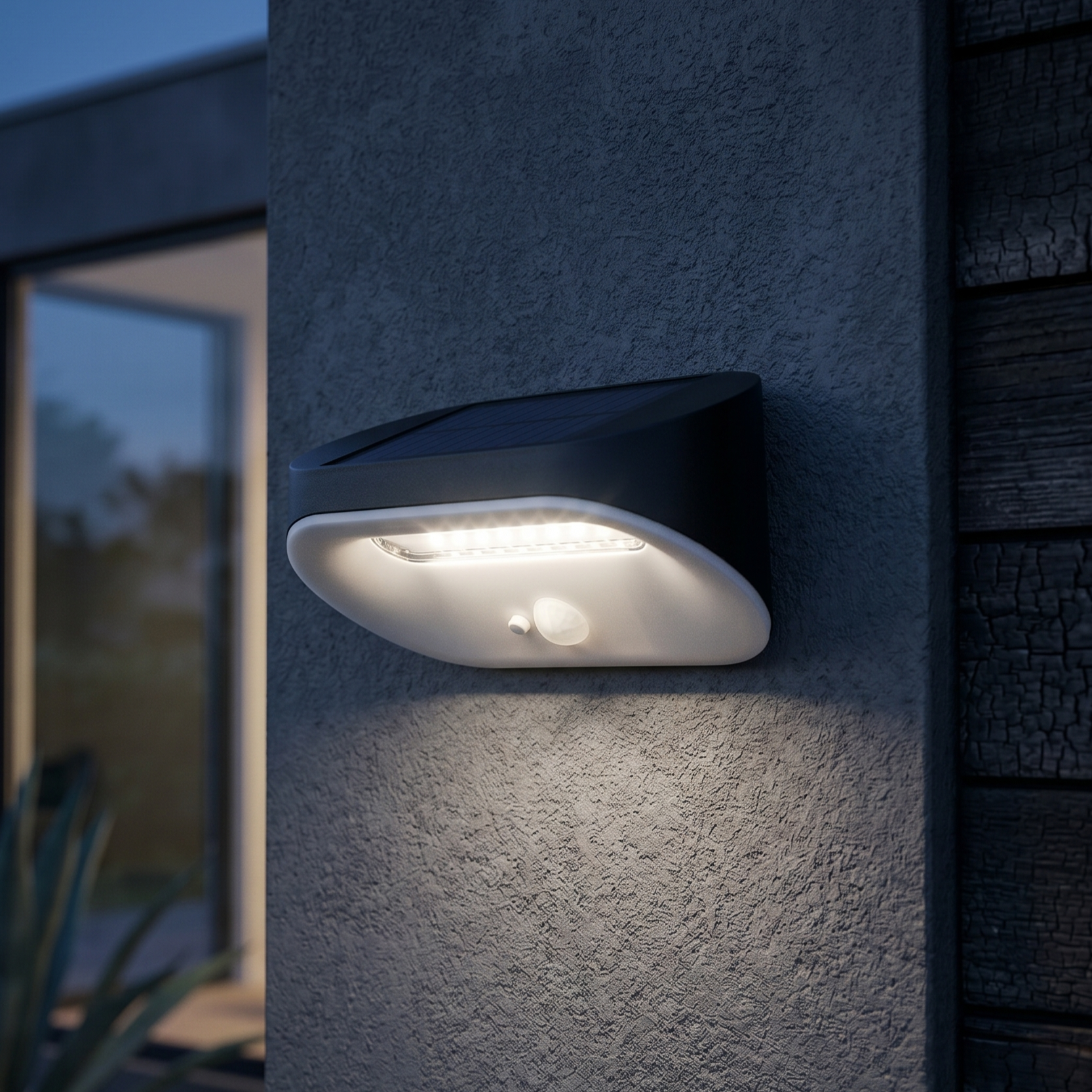 Aplica LED Solara 3W VEXA Exterior cu Senzor Neagra