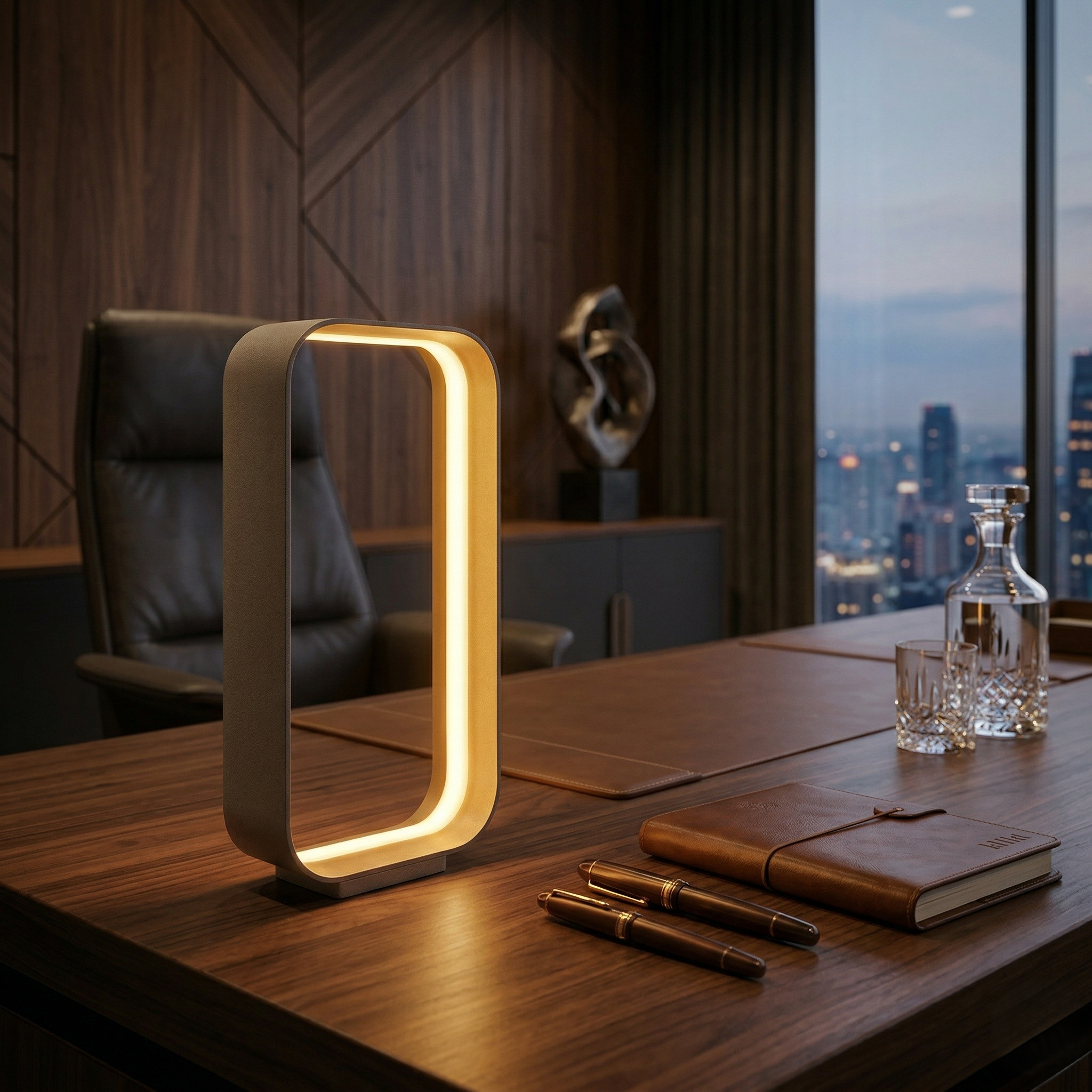 Veioza LED CIZIONE Black 41CM CINQUE Premium