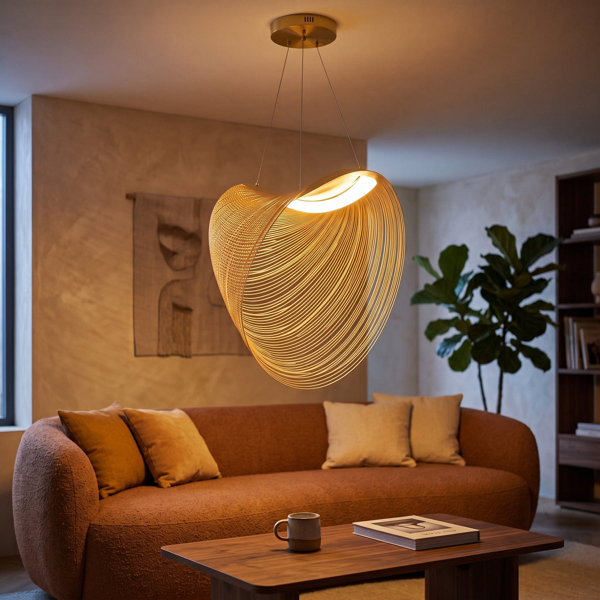 Lustra LED Suspendata VERNAZZA WooD Style