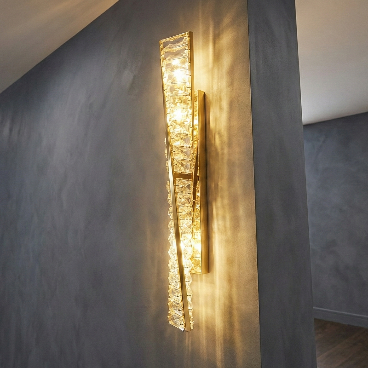 Aplica LED Cristal CIRQA Gold 50CM