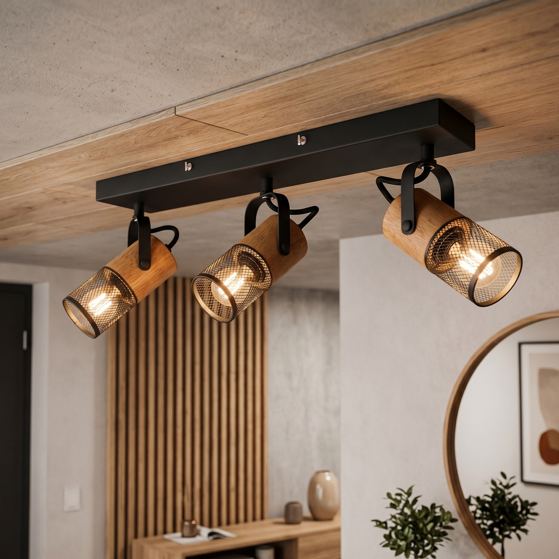 Lustra TOSH Vintage Premium cu 3 Spoturi Reglabile