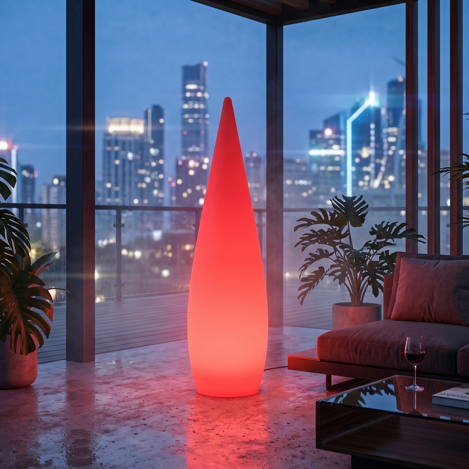 Lampadar LED RGB Premium NOXEN IP44 cu Telecomanda