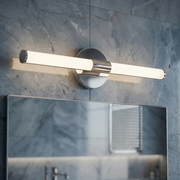 Aplica LED Baie 7W ELVORA Argintie 45cm 3 Lumini din Buton