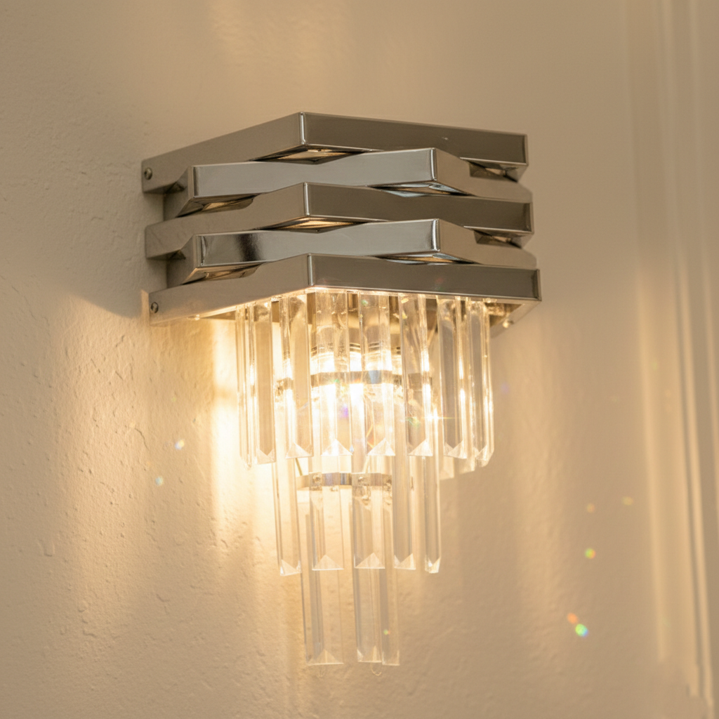 Aplica Perete Cristal Silver MALVINA