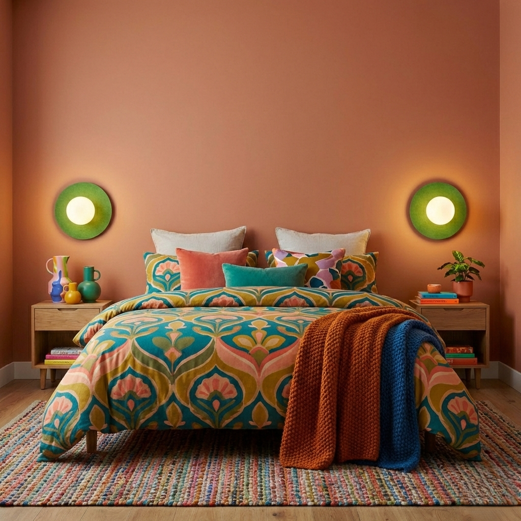 Aplica LED Felt Verde 1 x E27