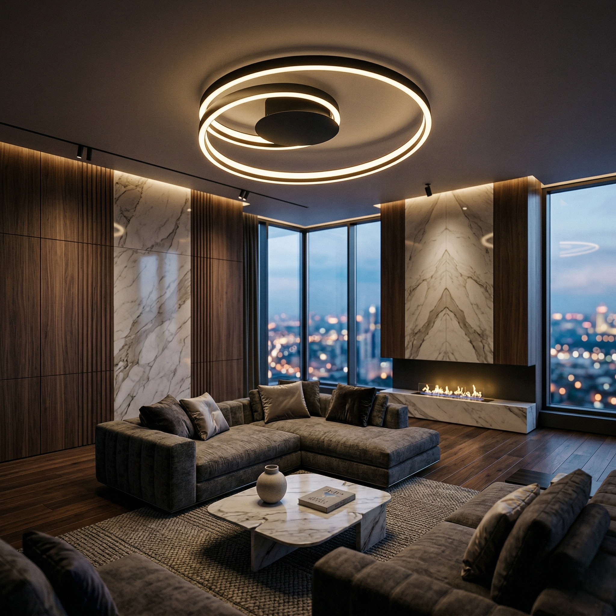 Lustra LED Aplicata PREMIUM CINQUE CIOLA Echivalent 500W