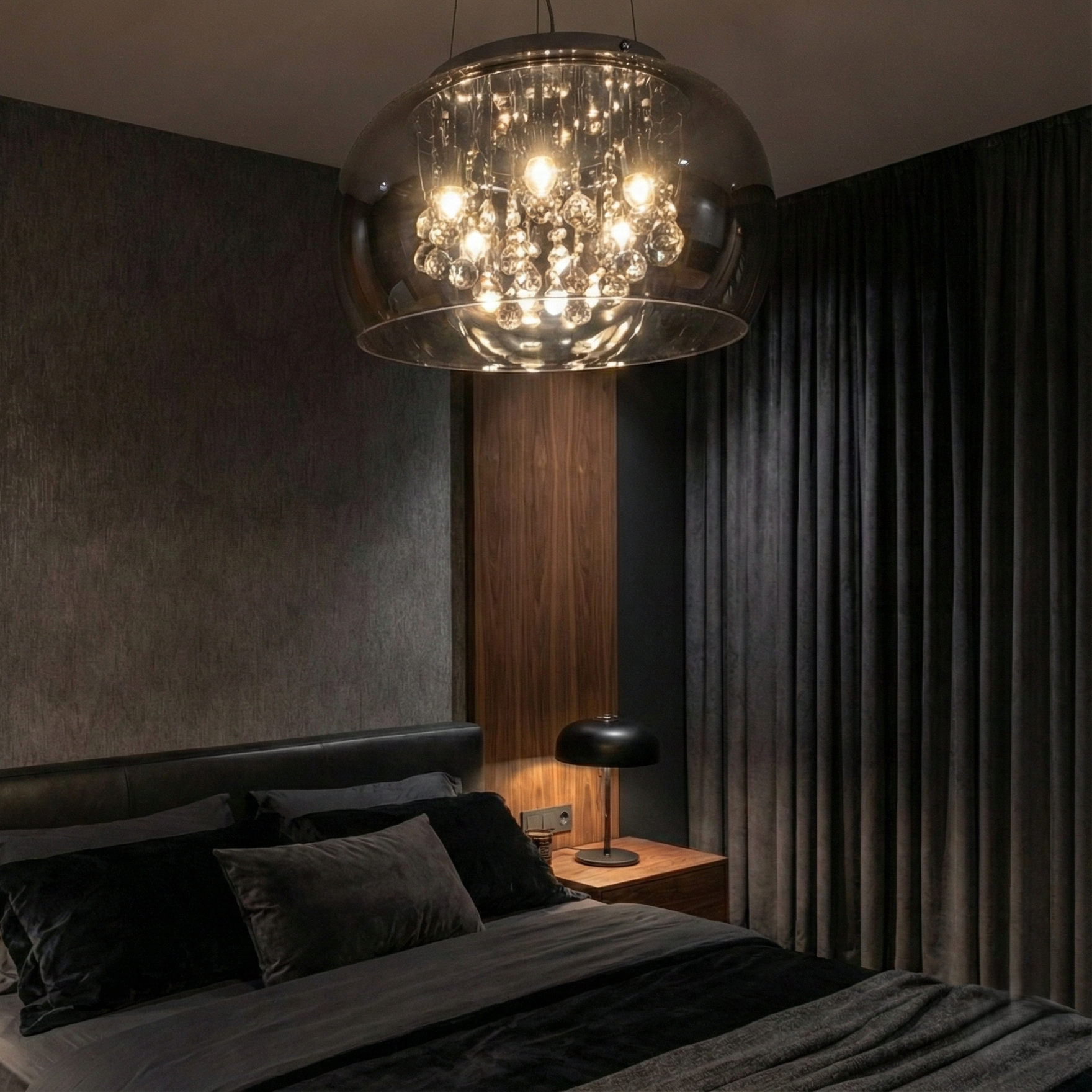 Lustra Suspendata Luxury OBSIDIAN 40cm