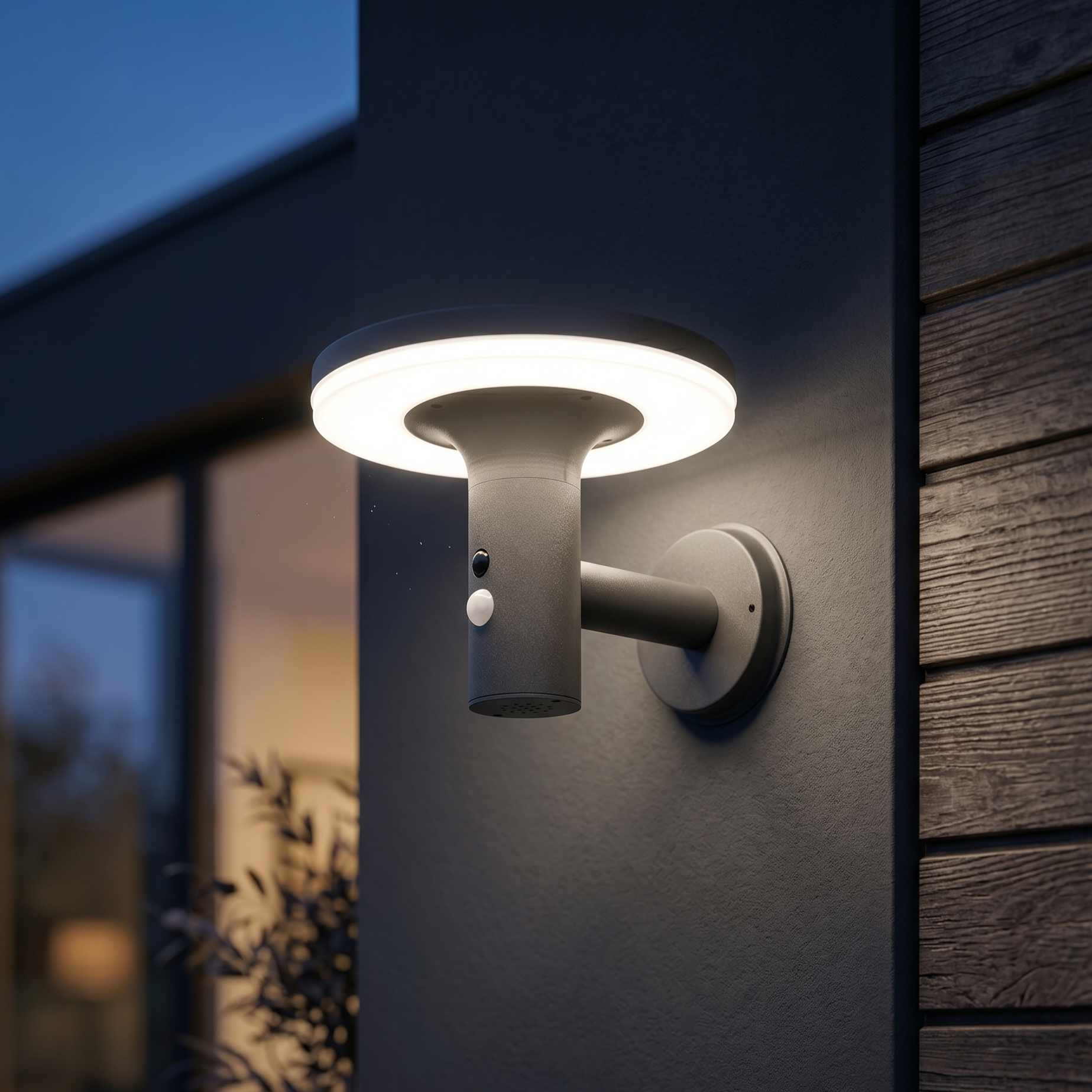 Aplica LED Exterior Premium ORLUX 10W cu Senzor, Solara