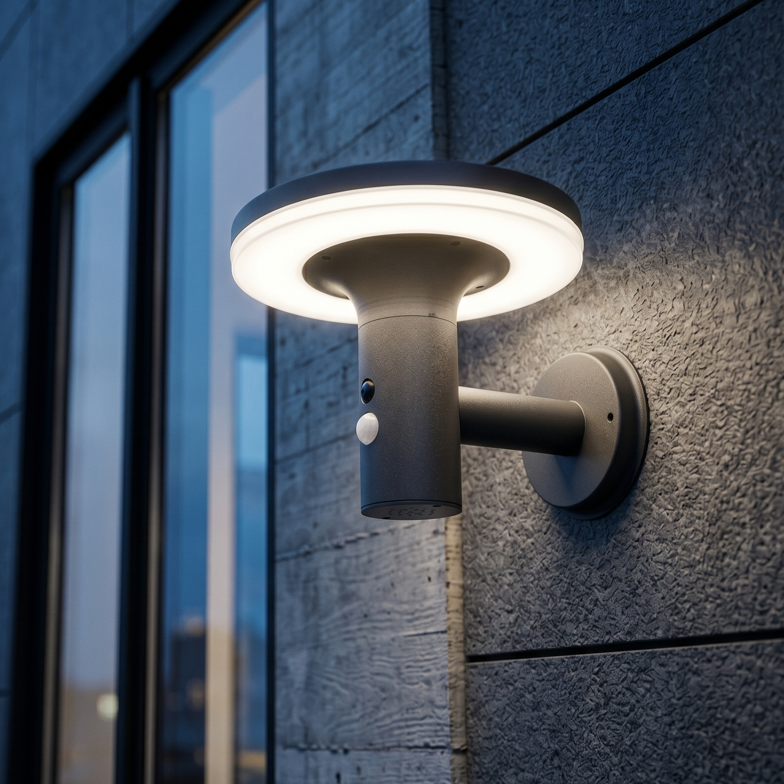 Aplica LED Exterior Premium ORLUX 10W cu Senzor, Solara