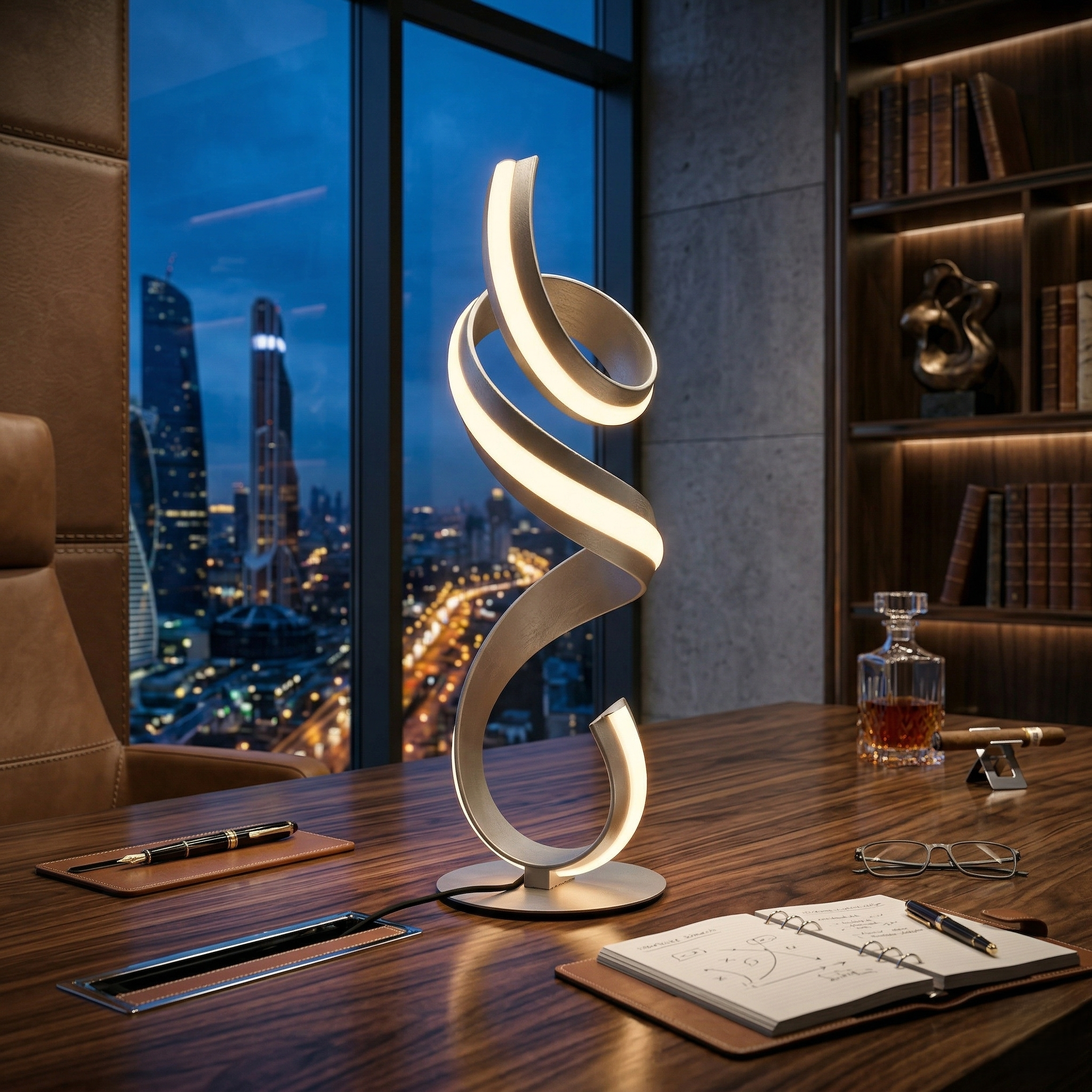 Veioza LED Cisenna Silver 60CM CINQUE Premium