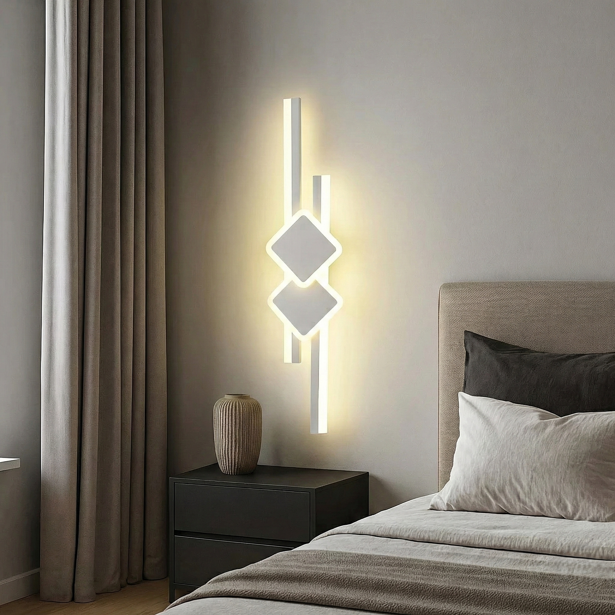 Aplica LED ARC BLOCK White Echivalent 200W