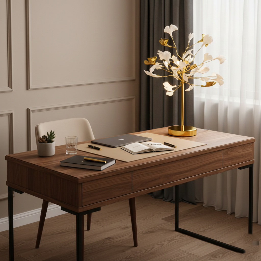 Veioza LUXURY Golden VALERY 80CM