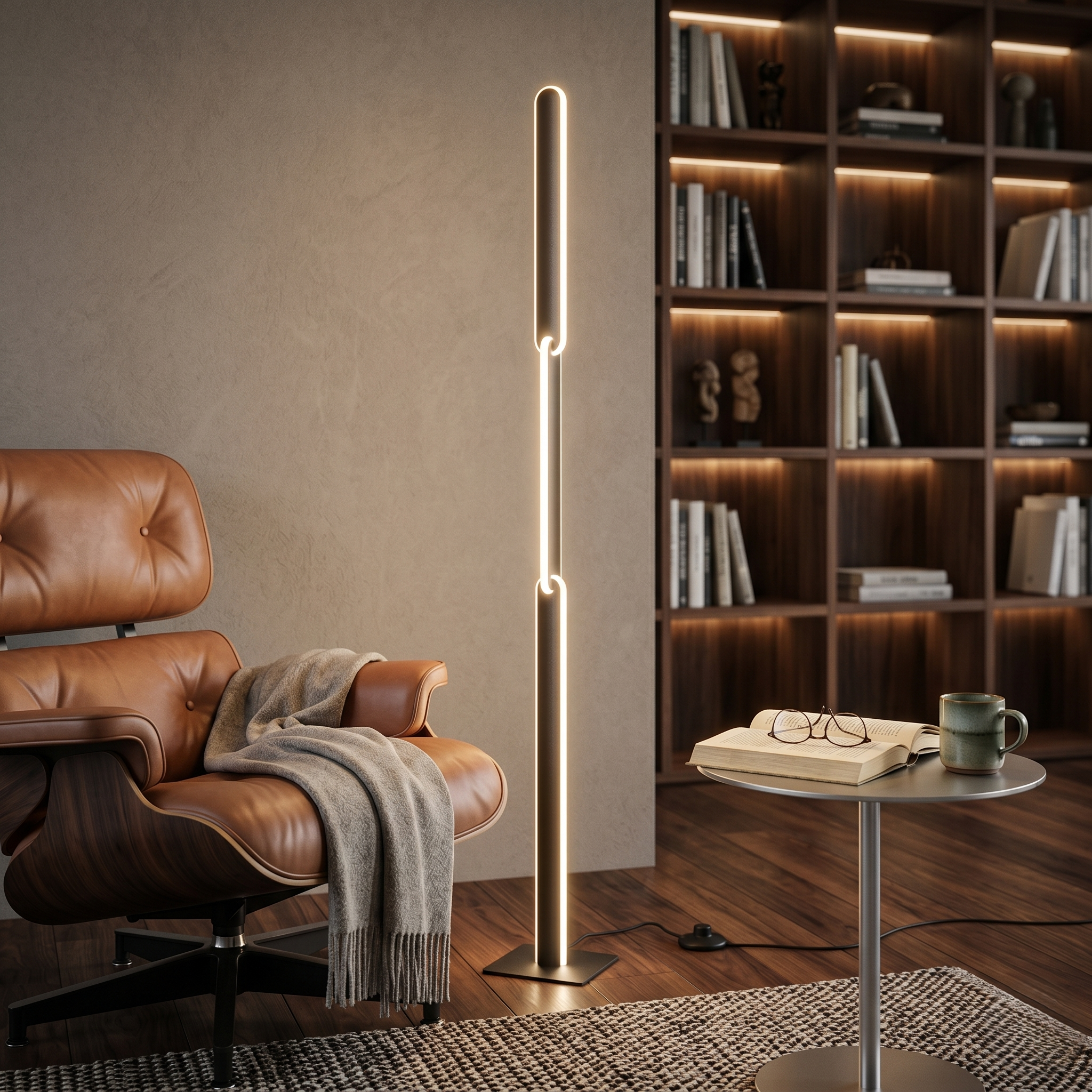 Lampadar Modern LED Premium Black OMIRA 130CM