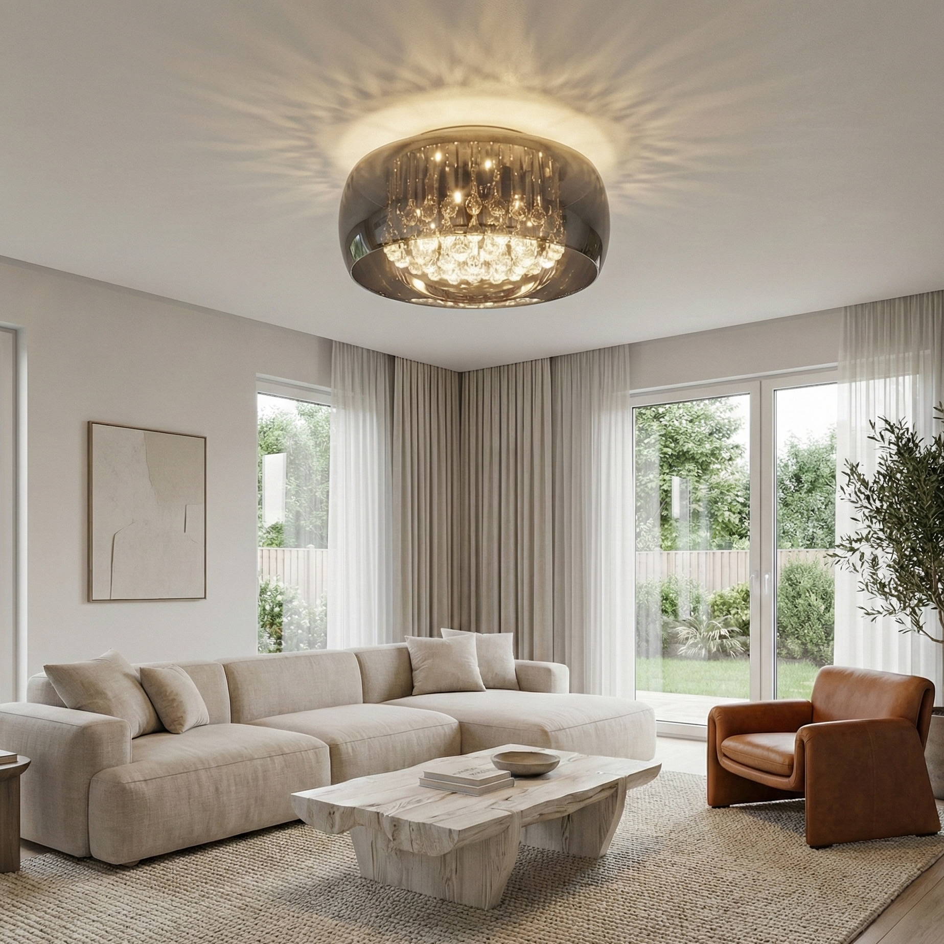 Lustra Aplicata Luxury OBSIDIAN 50cm