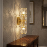 Aplica LED 40W GOLD Cristal Cilindru 40CM