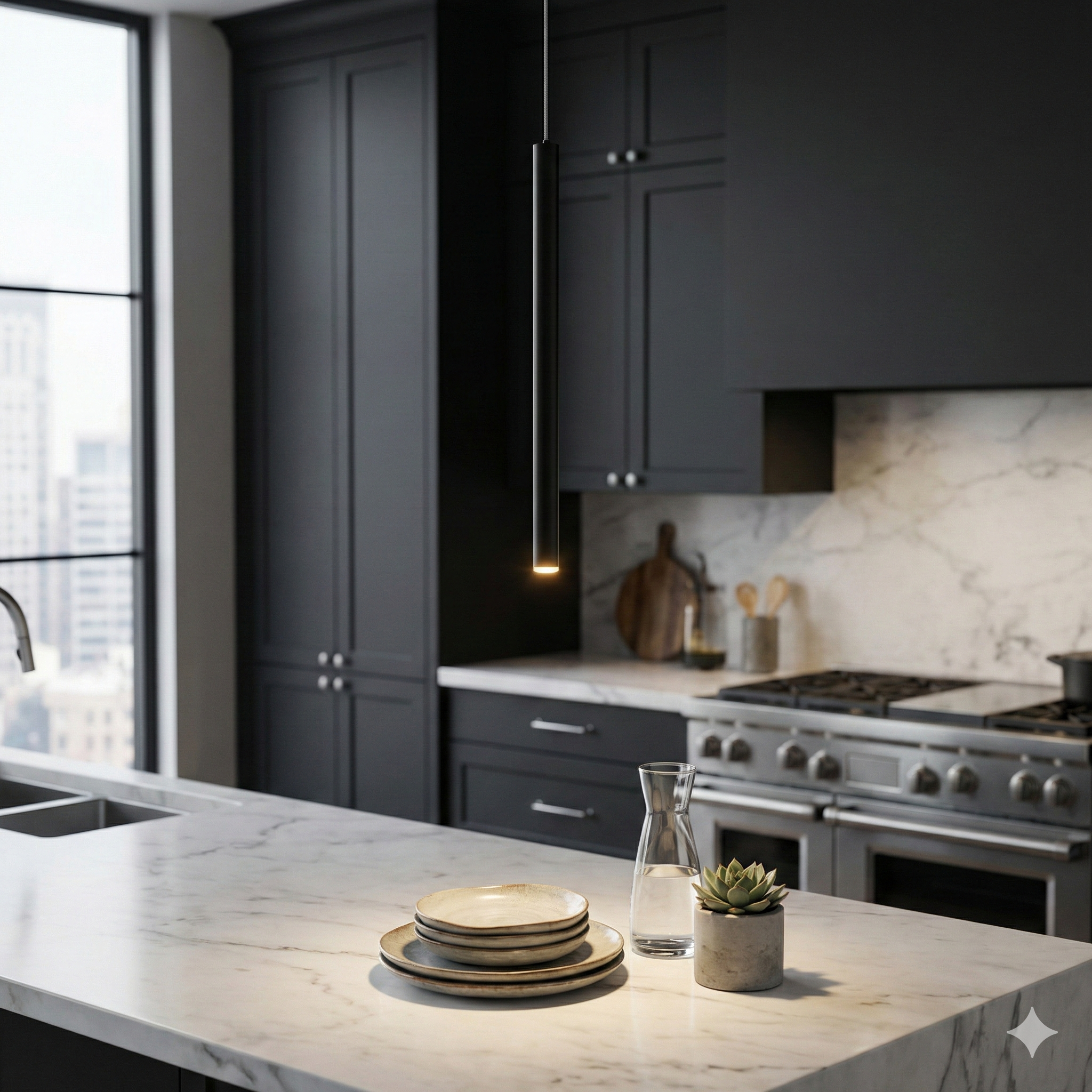 Pendul LED LOYA Black UltraSlim PearlBlack by ZumaLine