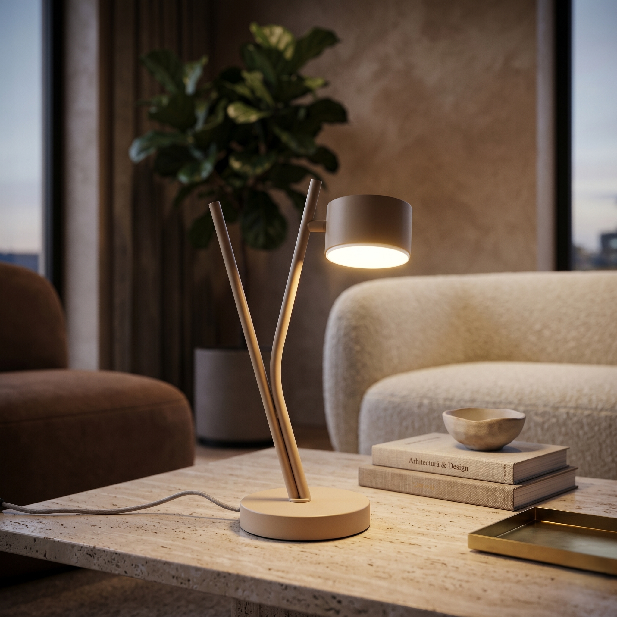 Veioza Decorativa Premium CODA Bej 1xGX53