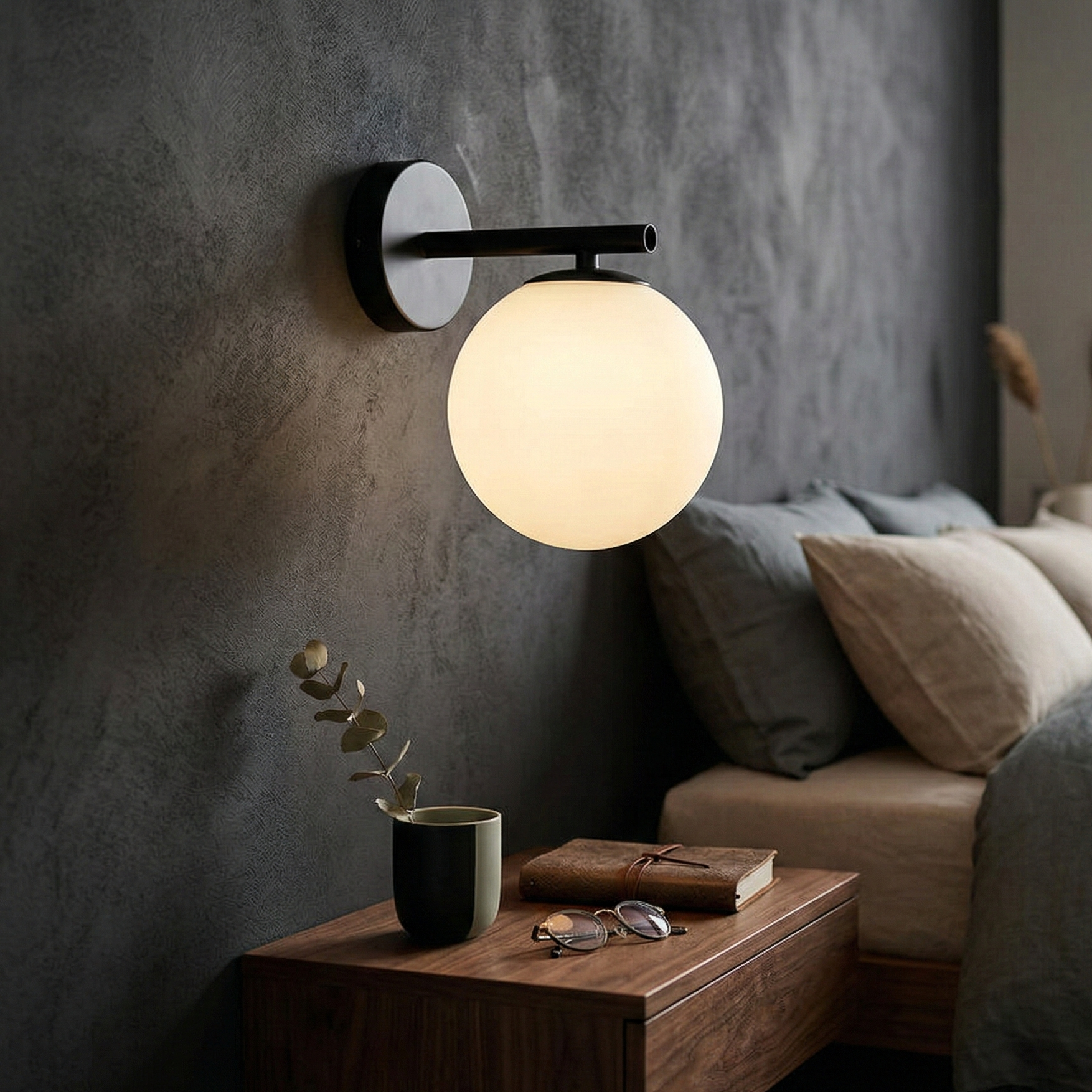 Aplica Abajur Mat Black CALYPSA 1xG9