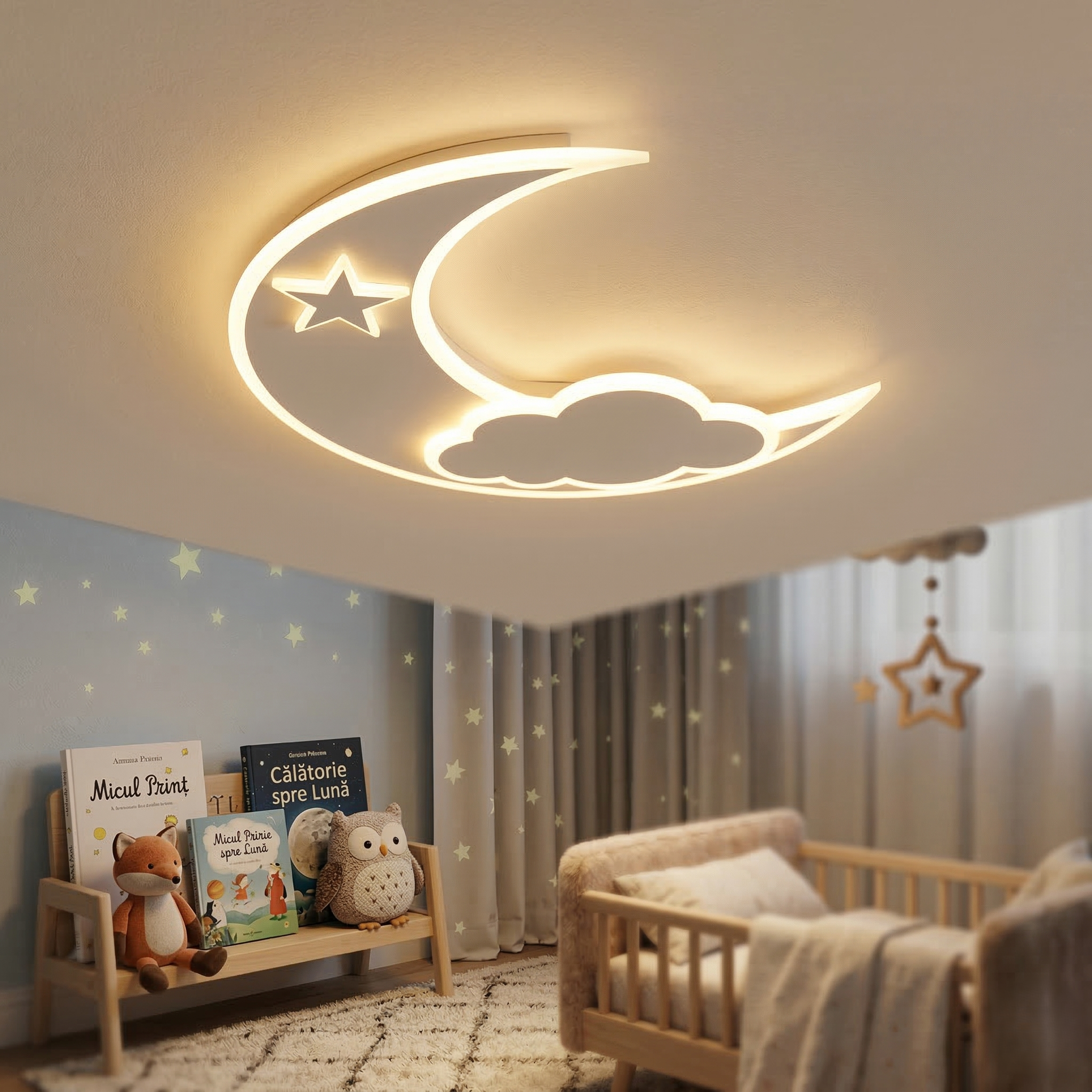 Lustra LED 78W Lunar Whisper Telecomanda Echivalent 400W