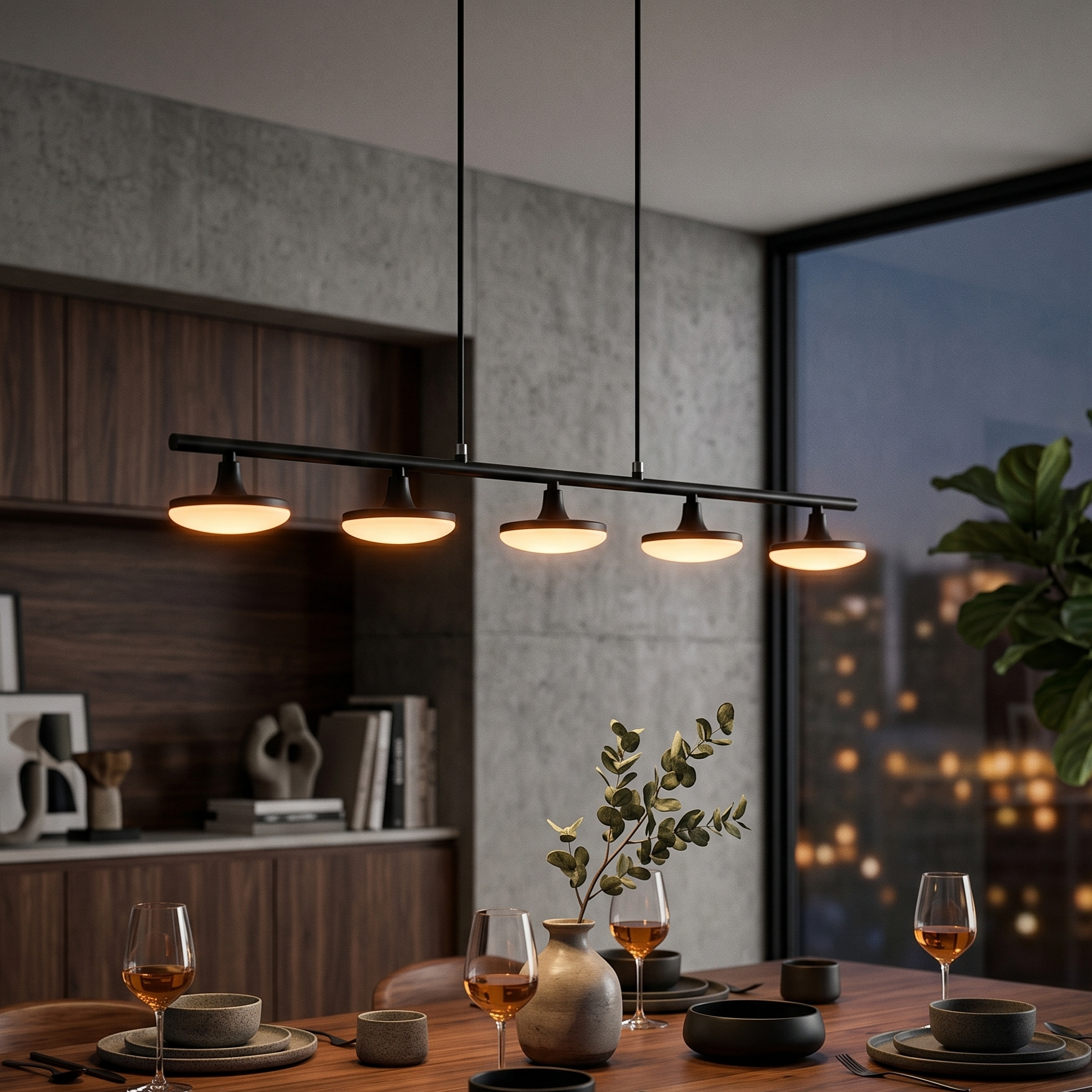 Lustra LED Suspendata Liniara Premium TINDRA Echivalent 200W
