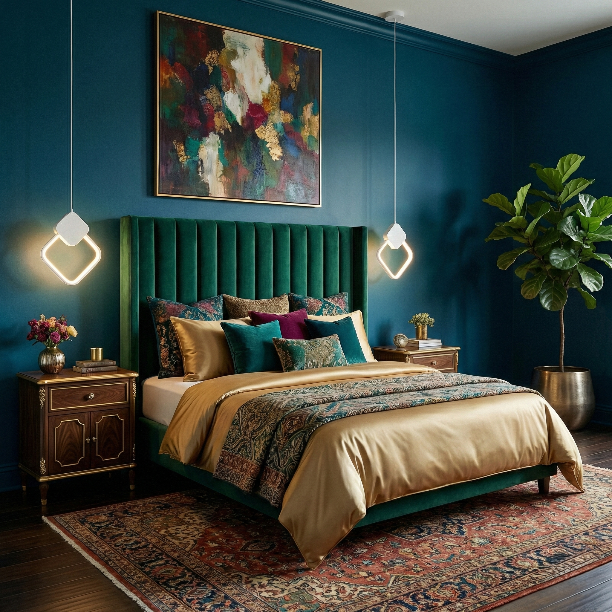 Pendul LED Suspendata Diamond Alb 3 Lumini Echivalent 150W