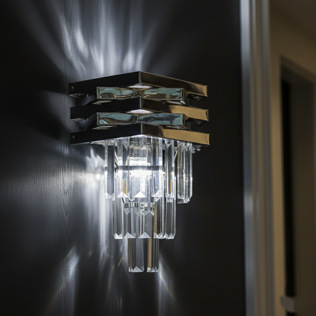 Aplica Perete Cristal Silver MALVINA