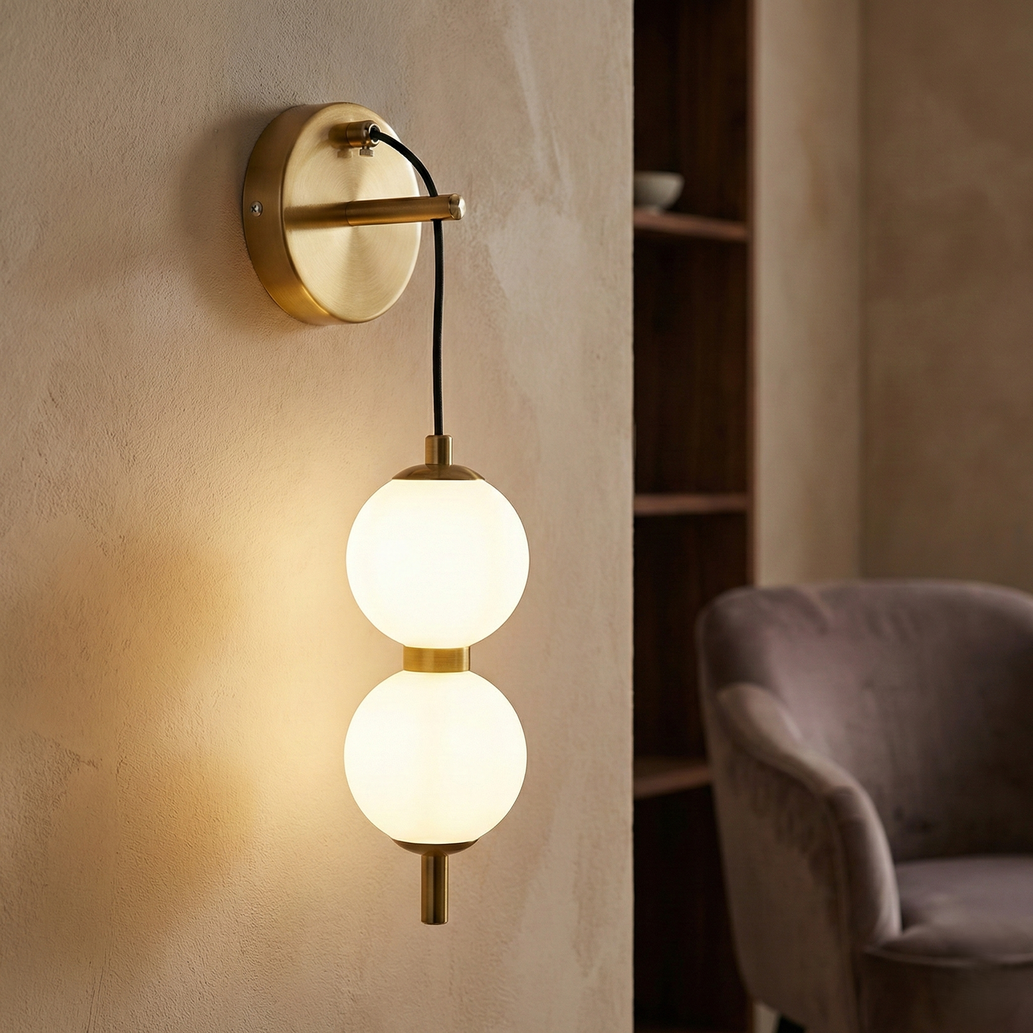 Aplica LED GOLD Mini RONY Abajur Mat