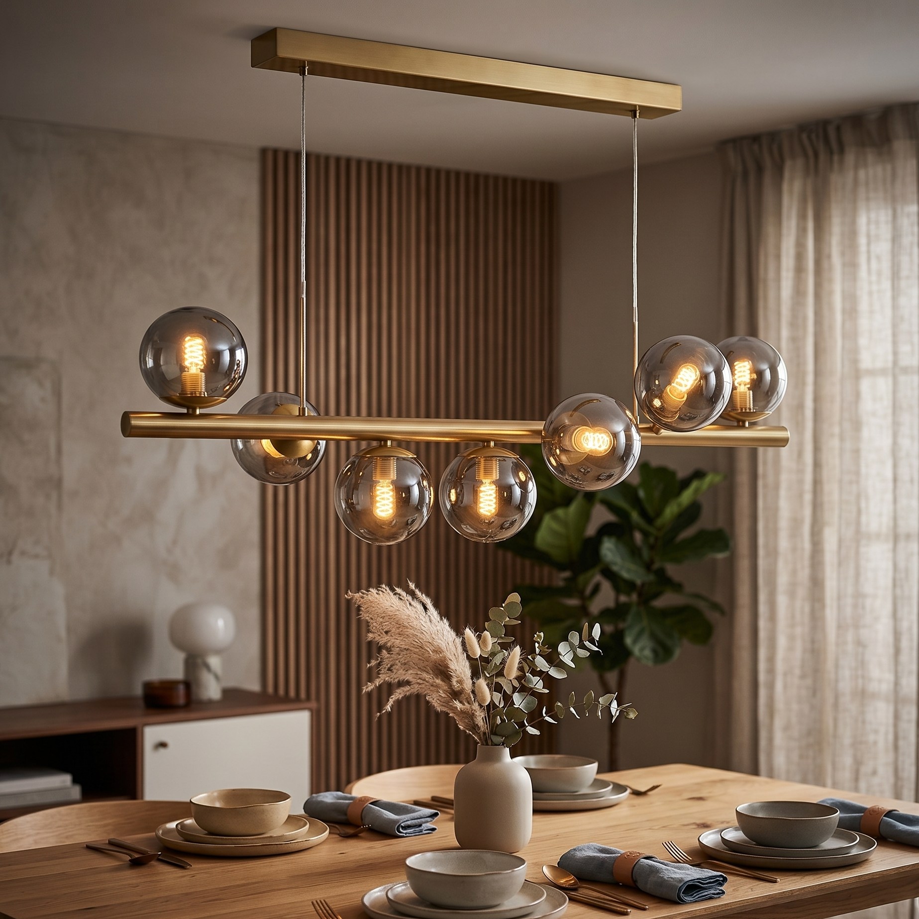 Lustra Abajur Fumuriu GOLD Liniara DX220-7