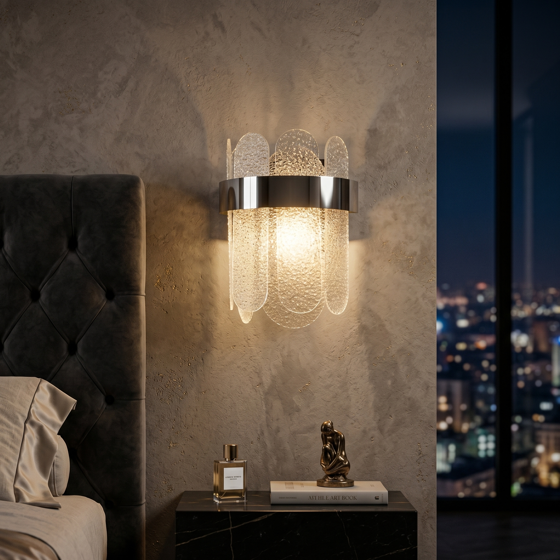 Aplica Perete Cristal Silver QUEEN