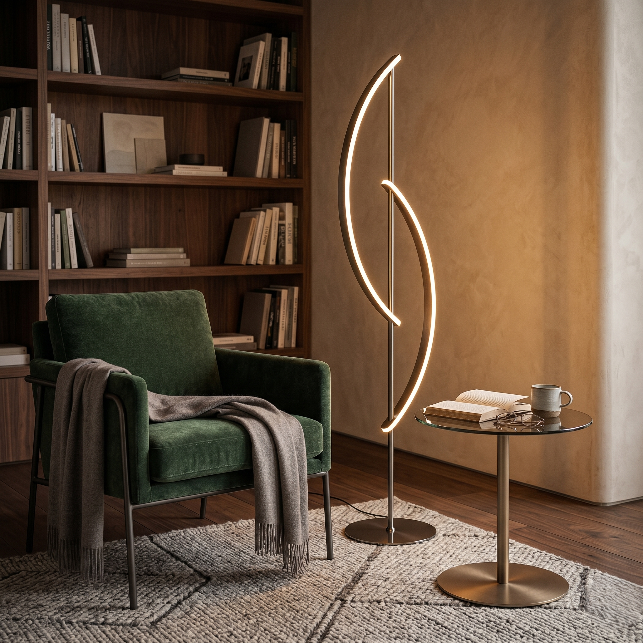 Lampadar Modern LED Premium Silver ORIVA 150CM