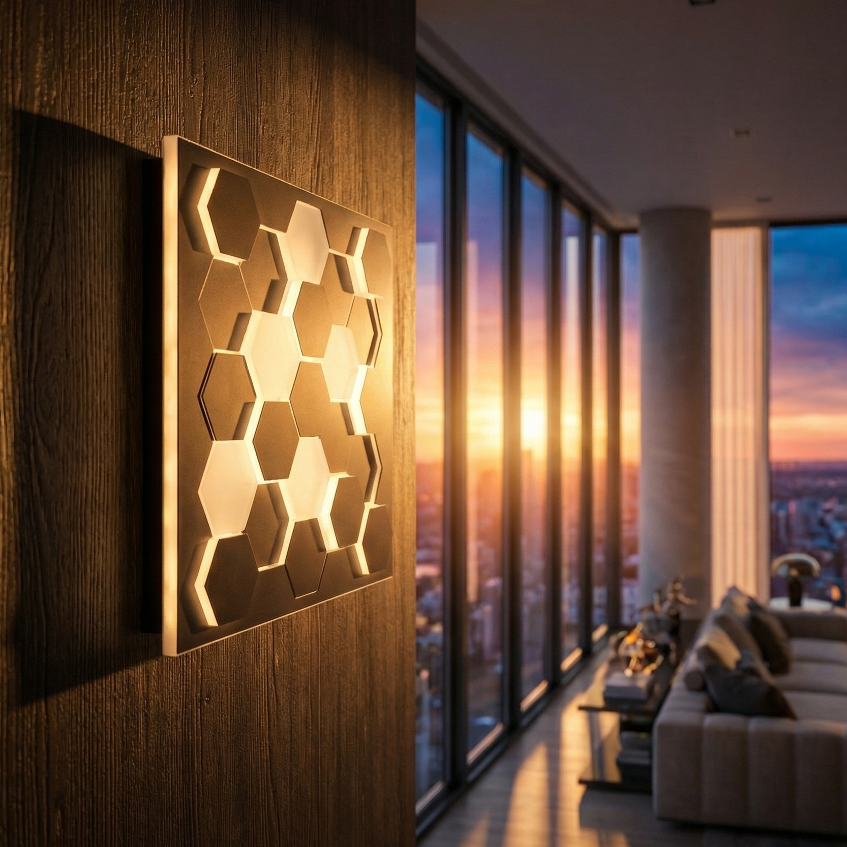 Aplica LED Cifavo Black 55CM CINQUE Premium