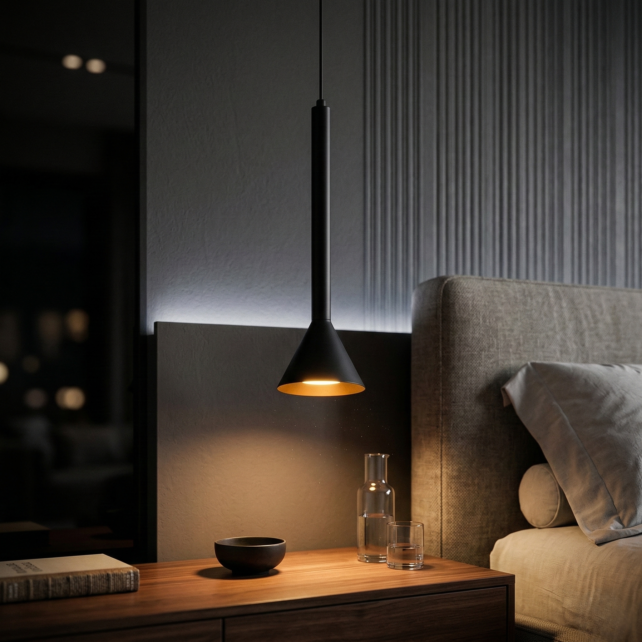 Pendul Modern Black SKARN 1xGU10