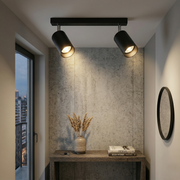 Spot Liniar Vector Line 2xGU10 Reglabil Negru