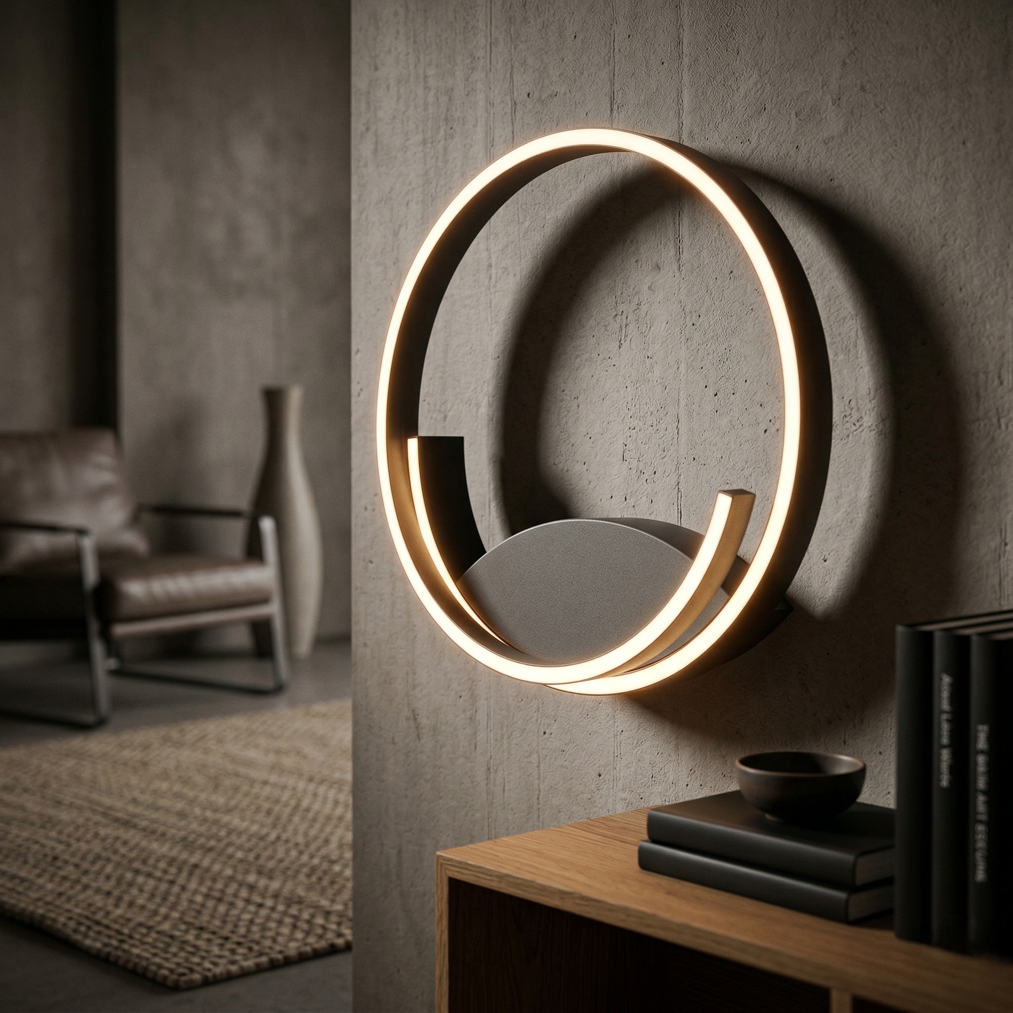 Aplica LED Cinardi Black 35CM CINQUE Premium