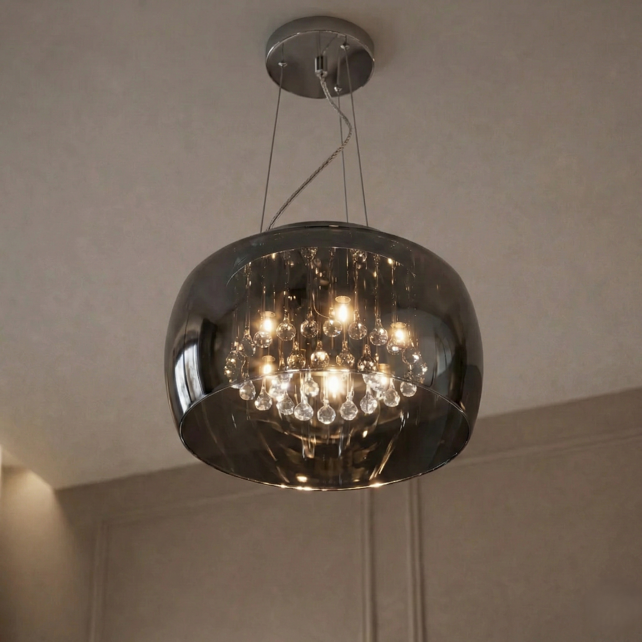 Lustra Suspendata Luxury OBSIDIAN 50cm