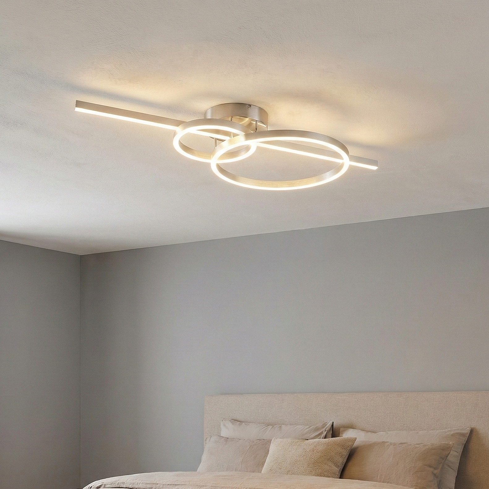 Lustra LED Premium MONTILLA Nichel Chrome Echivalent 600W