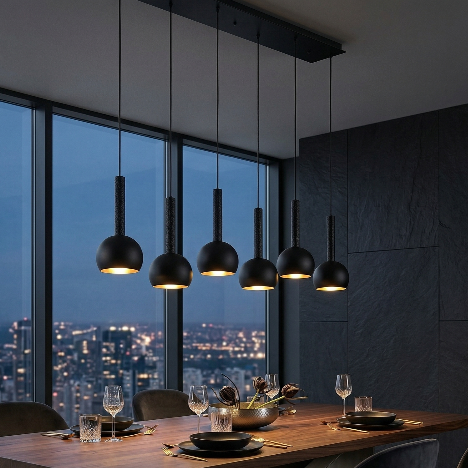 Lustra Suspendata PREMIUM CINQUE CILIANA 6xE27