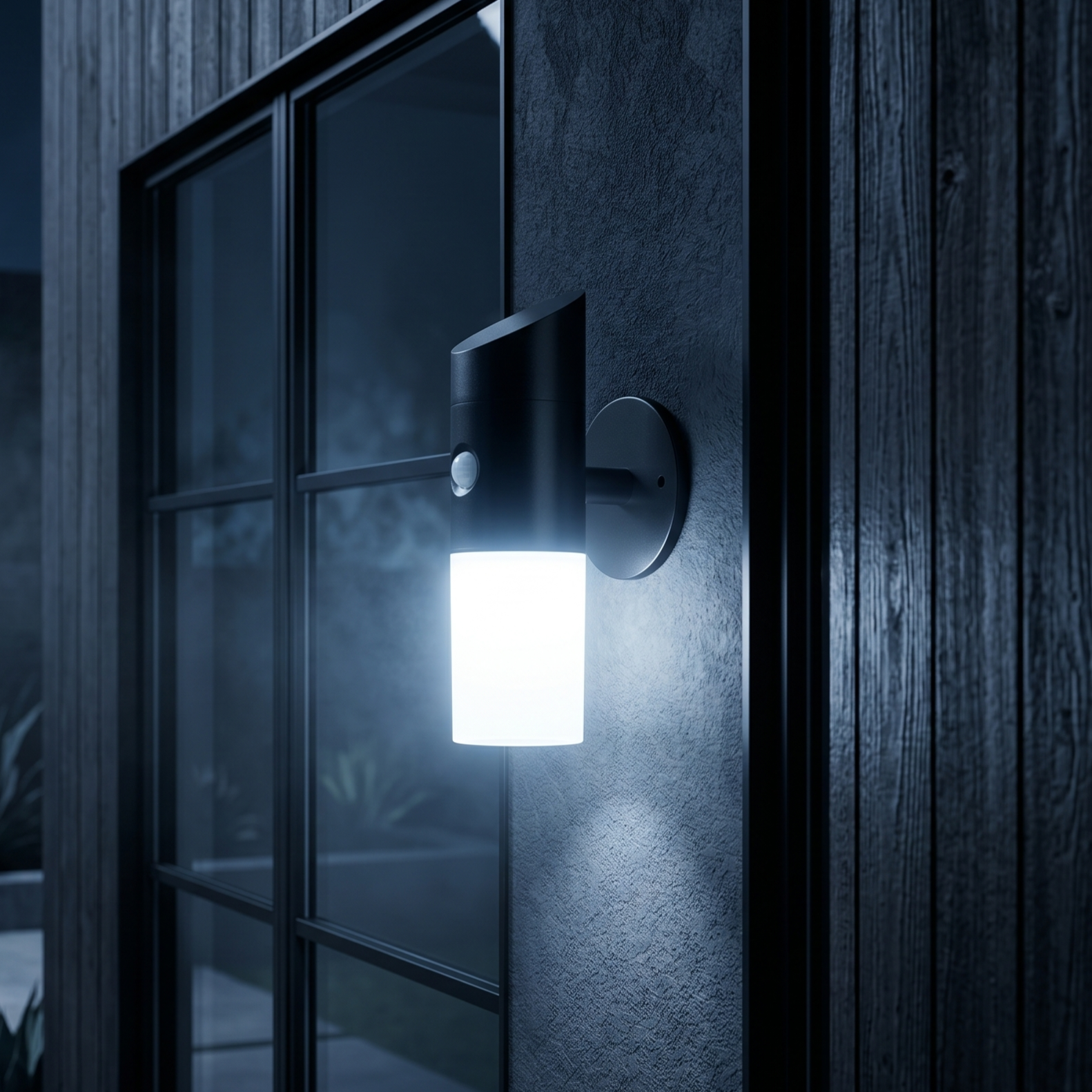 Aplica LED Solara cu Senzor ZAVIO Exterior Neagra Premium