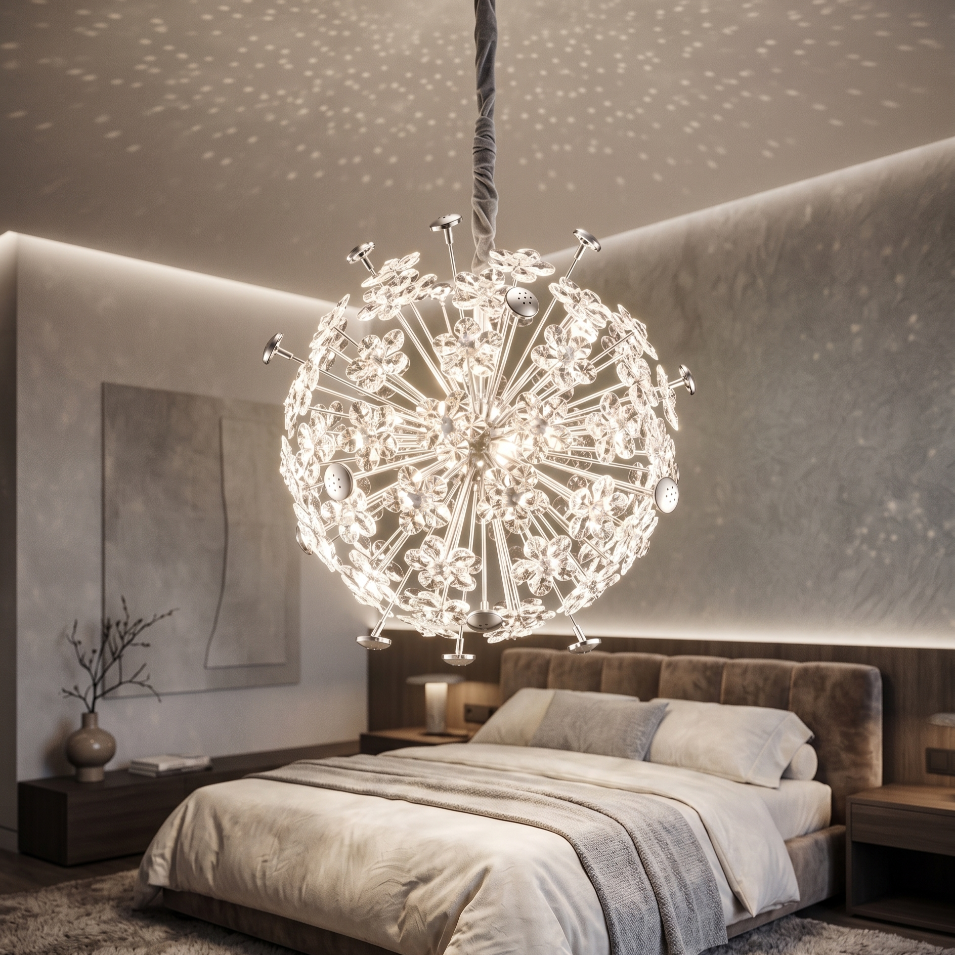 Lustra Suspendata Crystal Priceless Silver
