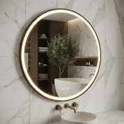 Oglinda LED Rotunda LIGURENA Ø70cm Functie Dezaburire, Senzor si 3 Lumini