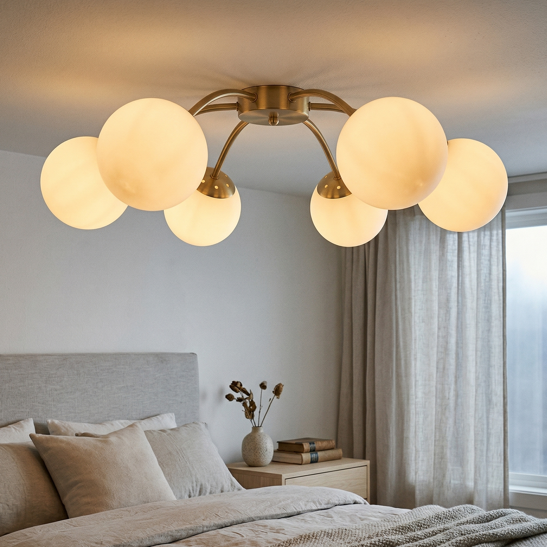 Lustra Abajur MAT Gold ORSA 6XE27