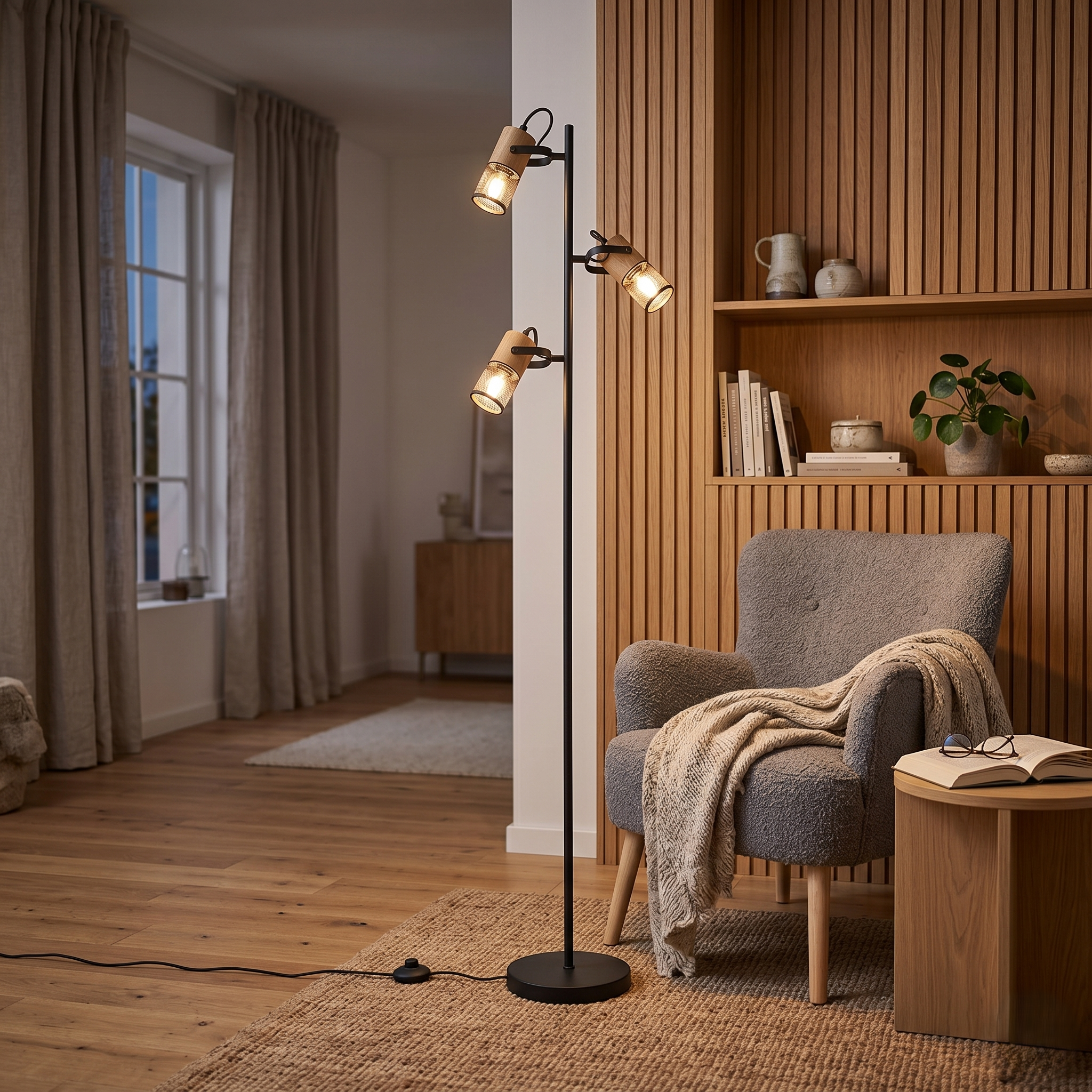Lampadar Vintage TOSH 3xE14 Premium