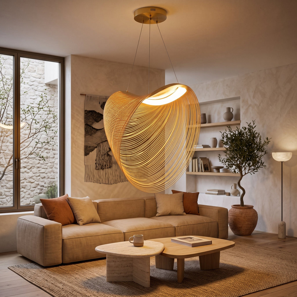 Lustra LED Suspendata VERNAZZA WooD Style